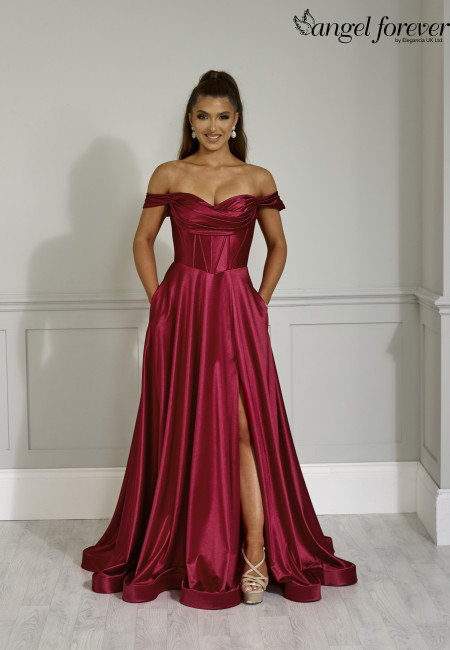 Angel Forever Wine Prom Dress / Evening Dress
